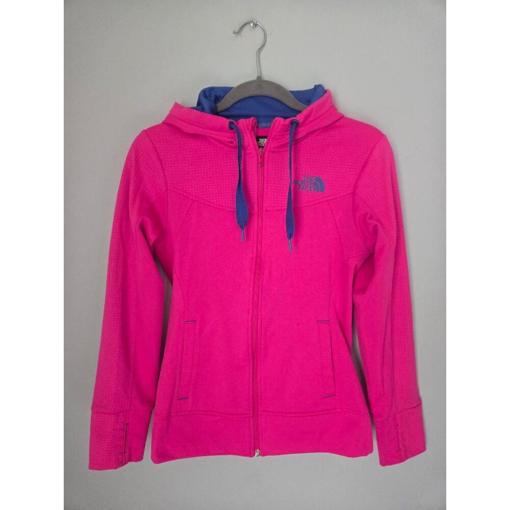 The North Face Hot Pink Lightweight Full-Zip Hoodie Size Small Activewear Outerw